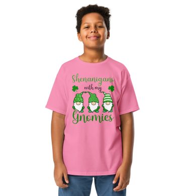 Shenanigans with my gnomies, St. Patrick’s Day Youth classic tee