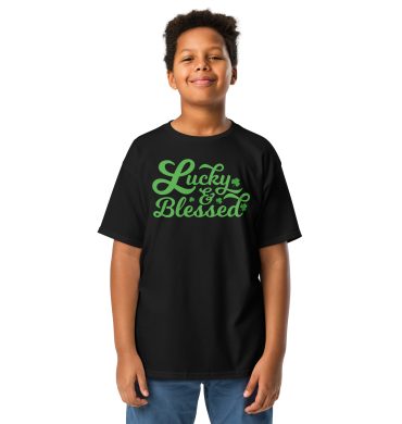 Lucky and blessed, St Patrick’s Day Youth classic tee