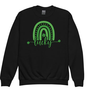 st. patrick's day youth crewneck sweatshirt