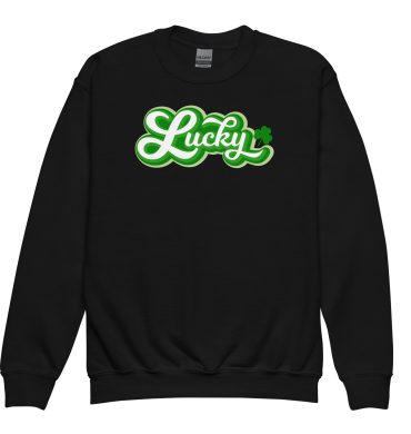 st. patrick's day youth crewneck sweatshirt