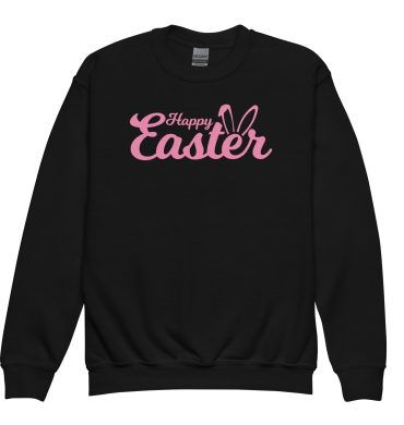 happy easter youth crewneck sweatshirt