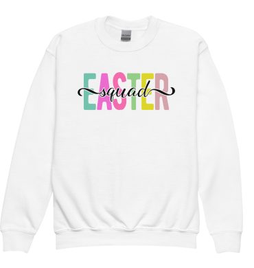 easter squad youth crewneck sweatshirt