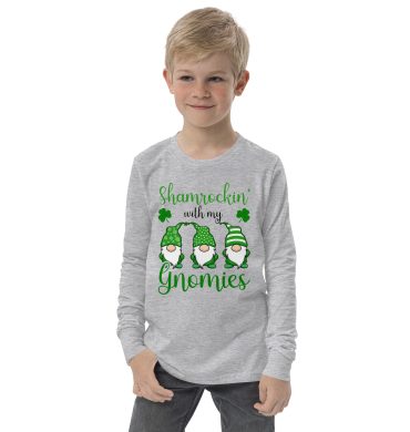 st. patrick's day youth long sleeve tee