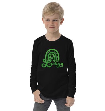 st. patrick's day youth long sleeve tee