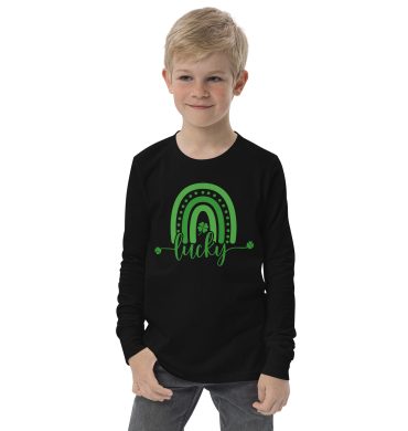 st. patrick's day youth long sleeve tee