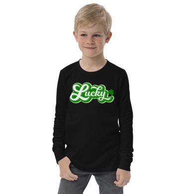 st. patrick's day youth long sleeve tee