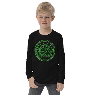 st. patrick's day youth long sleeve tee